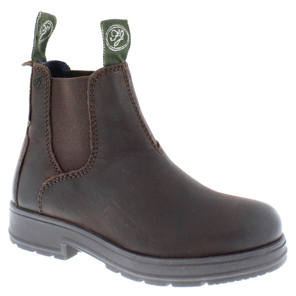Frank James Suffolk Kids Junior Pull On Leather Chelsea Dealer Boots