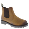 Frank James Rutland Men's Leather Pull On Chelsea Dealer Boots