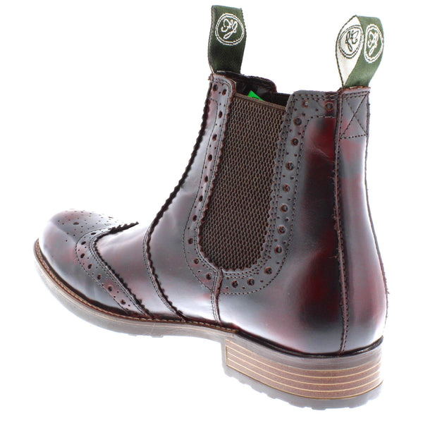 Chepstow Men's Leather Brogue Chelsea Boots