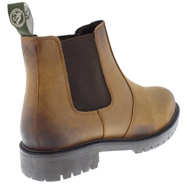 Frank James Rutland Men's Leather Pull On Chelsea Dealer Boots