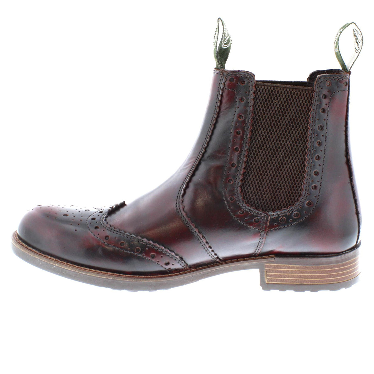 Chepstow Men's Leather Brogue Chelsea Boots