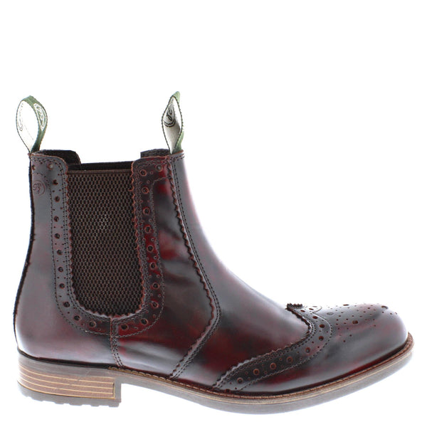 Chepstow Men's Leather Brogue Chelsea Boots