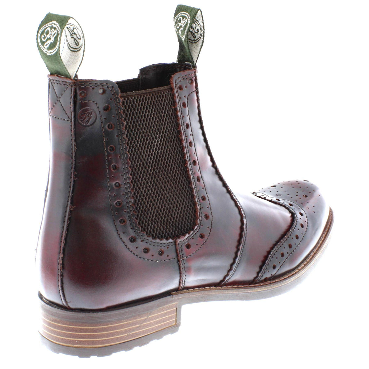 Chepstow Men's Leather Brogue Chelsea Boots